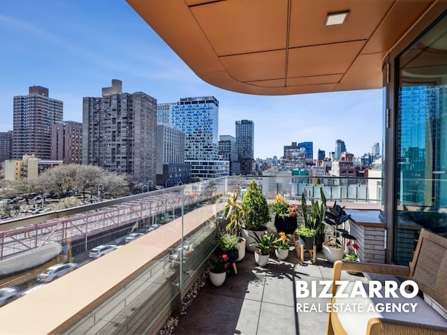 208 Delancey St Unit 8F, New York City, NY 10002 - balcony with a view of skyline