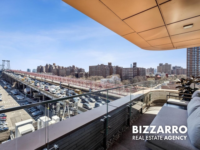 208 Delancey St Unit 8F, New York City, NY 10002 - balcony featuring a view of city