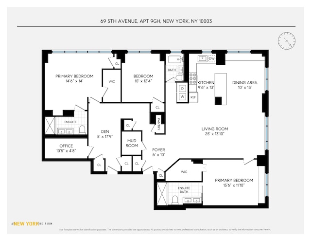 69 5th Ave Unit 9Gh, New York City, NY 10003 - home floor plan
