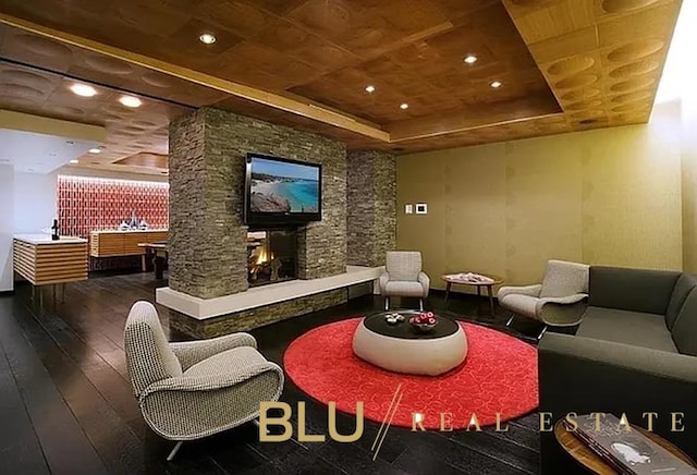 99 John St Unit Ph-9, New York City, NY 10038 - building lobby featuring wooden ceiling