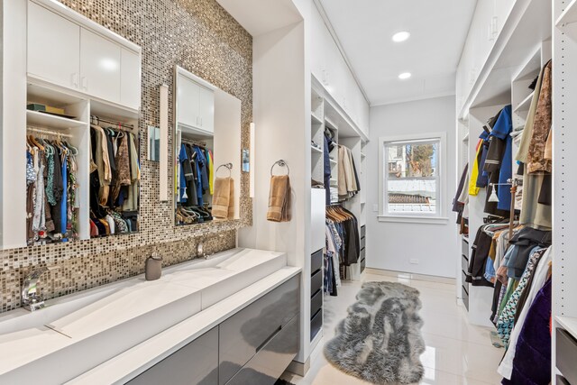 333 W 262nd St, New York City, NY 10471 - spacious closet with light tile patterned floors
