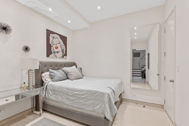 333 W 262nd St, New York City, NY 10471 - tiled bedroom with recessed lighting
