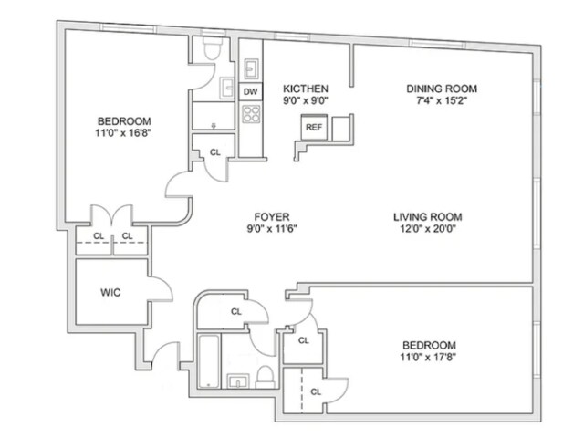 800 Grand Concourse Unit 3Ln, New York City, NY 10451 - home floor plan