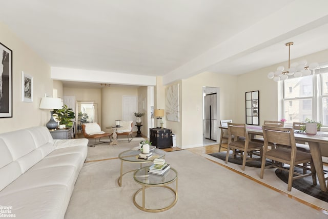 living area with healthy amount of natural light