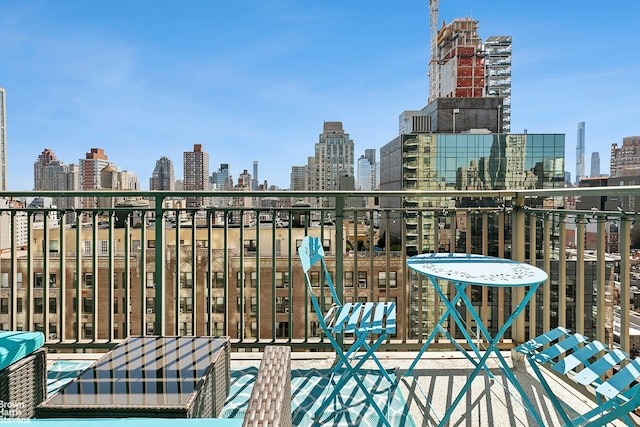 301 E 79th St Unit 21P, New York City, NY 10075 - balcony with a skyline view