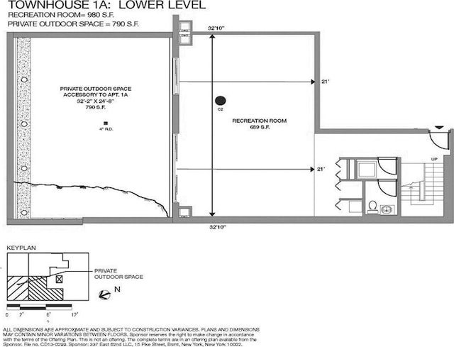 337 E 62nd St Unit Twnhse1A, New York City, NY 10065 - view of property floor plan