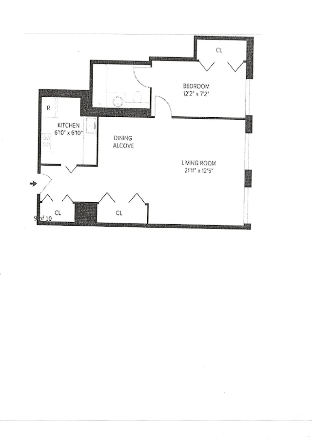 58 W 58th St Unit 9D, New York City, NY 10019 - home floor plan