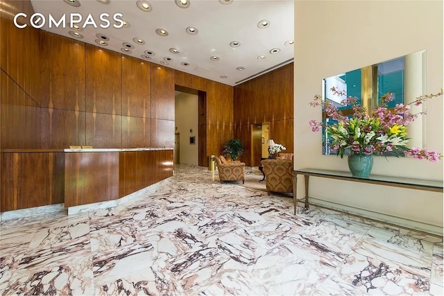 view of reception area