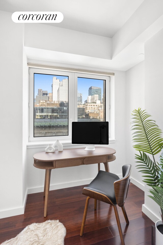 425 5th Ave Unit 22F, New York City, NY 10016 - office with plenty of natural light, wood finished floors, and baseboards