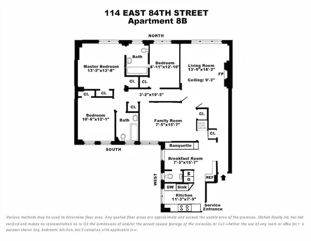 114 E 84th St Unit 8B, New York City, NY 10028 - view of layout
