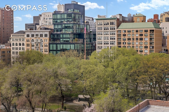view of property with a view of city