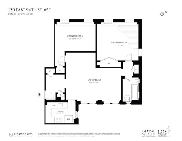 130 E 94th St Unit 5-E, New York City, NY 10128 - floor plan / room layout
