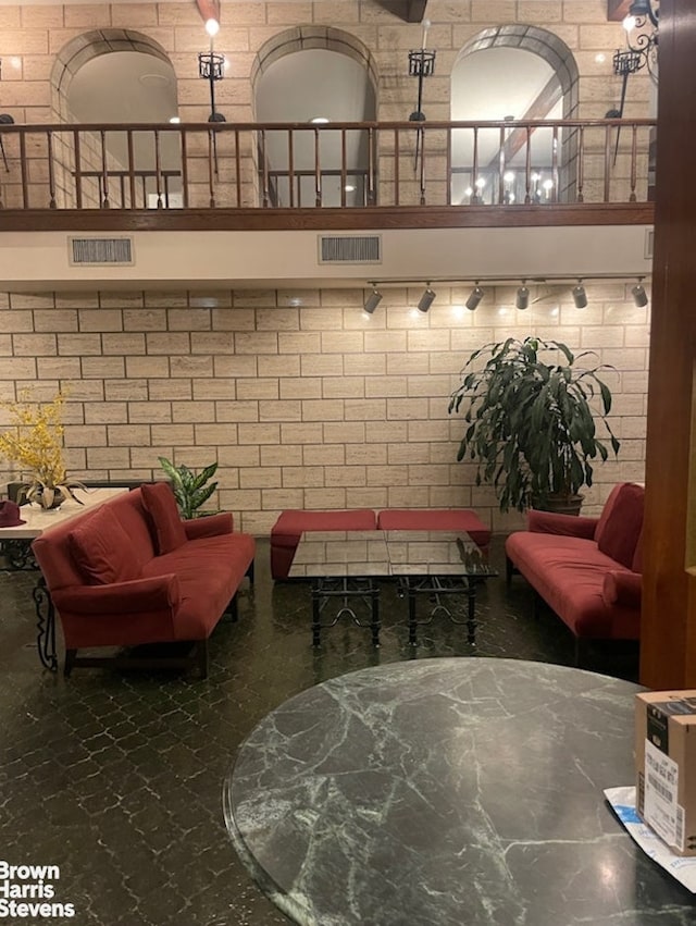 lobby with visible vents
