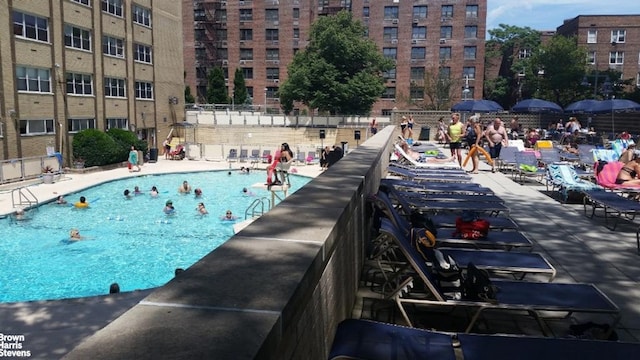 view of pool