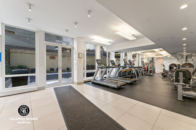 view of exercise room