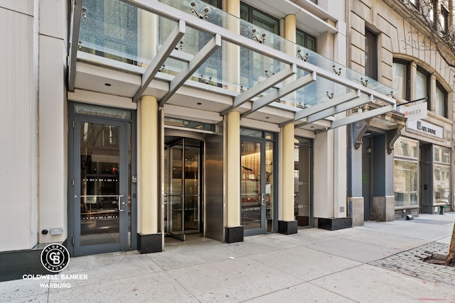 view of exterior entry