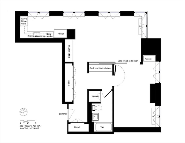 425 5th Ave Unit 19A, New York City, NY 10016 - home floor plan