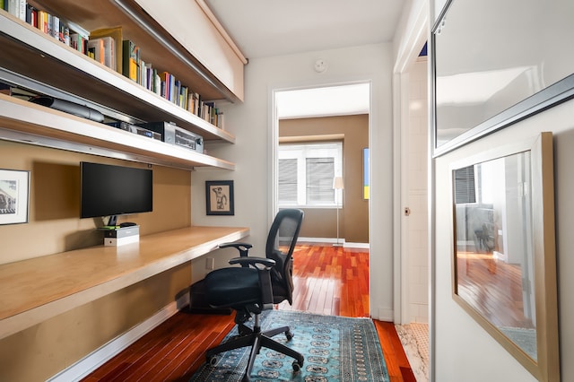 425 5th Ave Unit 19A, New York City, NY 10016 - office space featuring built in desk, wood finished floors, and baseboards