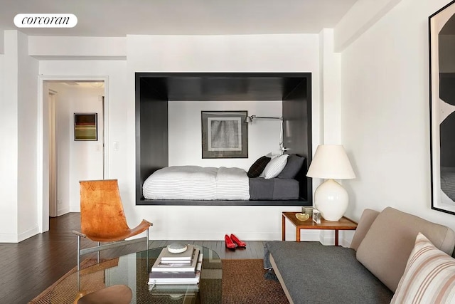 405 W 23rd St Unit 14F, New York City, NY 10011 - interior space with visible vents, baseboards, and wood finished floors