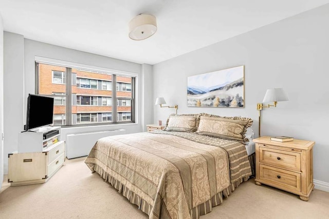 55 E End Ave Unit 12Hj, New York City, NY 10028 - bedroom featuring light colored carpet