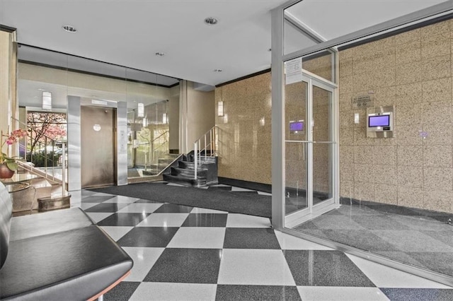 620 W 239th St Unit 6B, New York City, NY 10463 - lobby with stairway