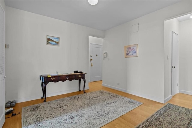 620 W 239th St Unit 6B, New York City, NY 10463 - entrance foyer featuring baseboards and wood finished floors
