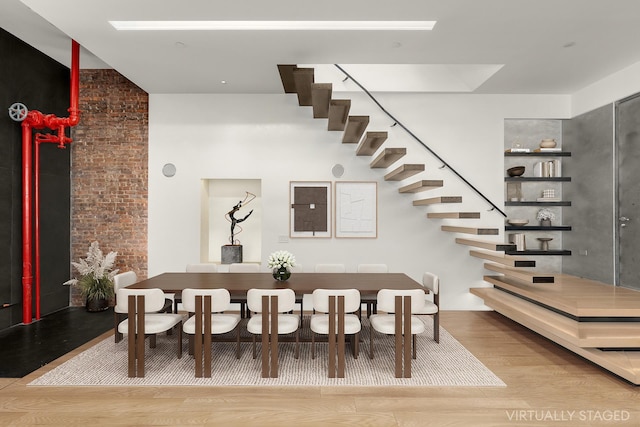 55 Walker St Ph, Ph, New York City, NY 10013 - dining area with wood finished floors and stairs
