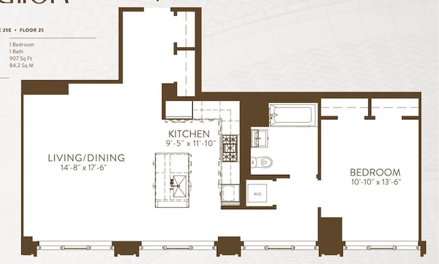 959 1st Ave Unit 25E, New York City, NY 10022 - view of property floor plan