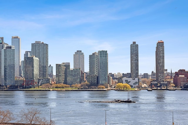 view of city featuring a large body of water