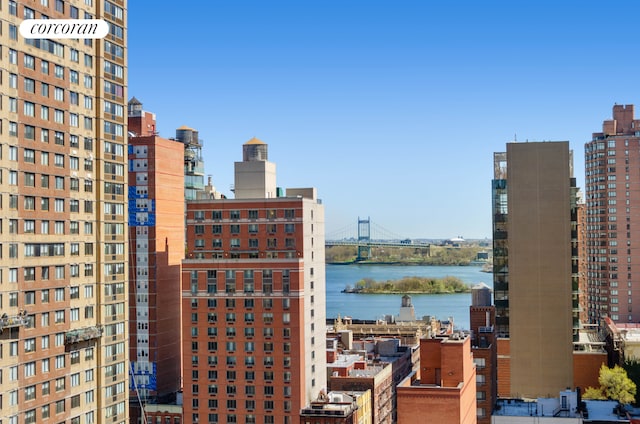 206 E 95th St Unit 16A, New York City, NY 10128 - view of city featuring a notable bridge and a large body of water