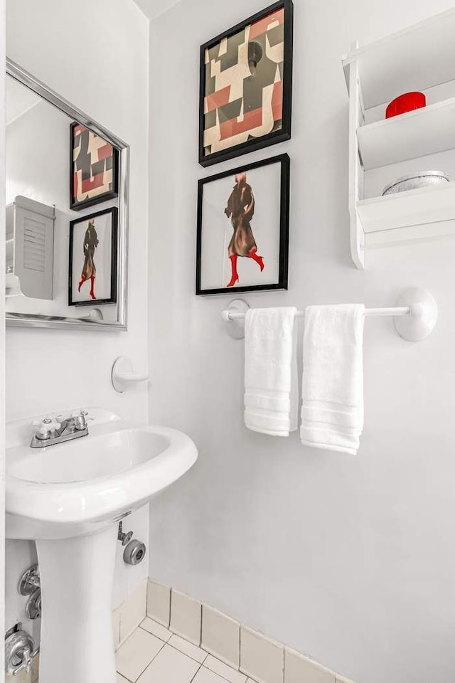 bathroom featuring tile patterned floors