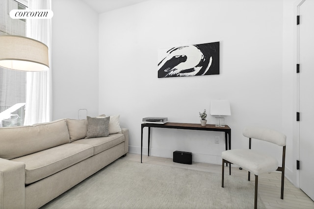 91 Leonard St Unit 2E, New York City, NY 10013 - living area with baseboards