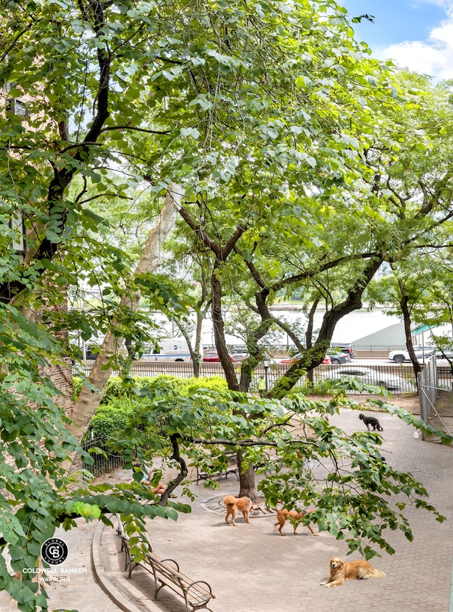 exterior space featuring fence