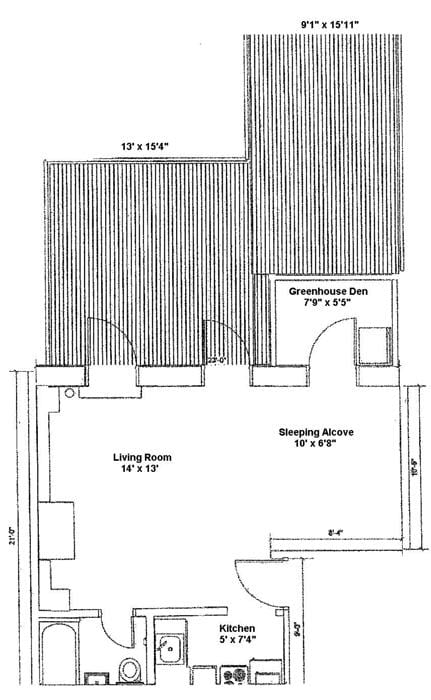 207 W 21st St Unit 3R, New York City, NY 10011 - floor plan