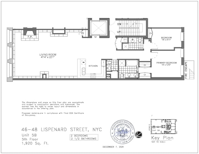 46 Lispenard St Unit 5W, New York City, NY 10013 - home floor plan