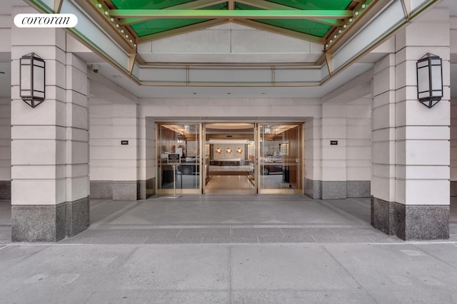 entrance to property featuring visible vents