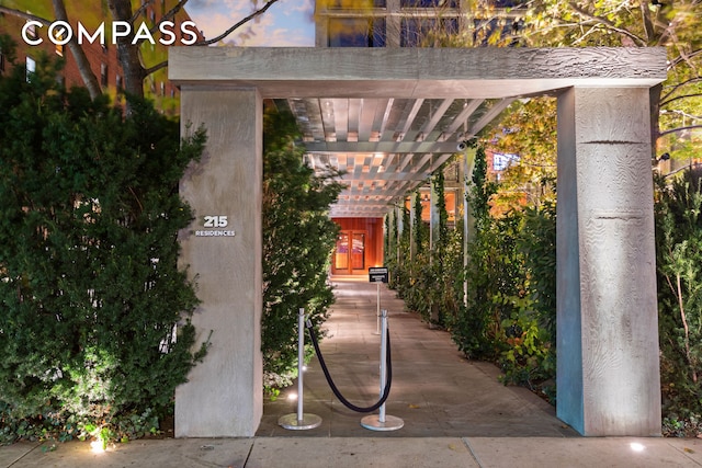 215 Chrystie St Unit Ph3, New York City, NY 10002 - exterior space with a pergola