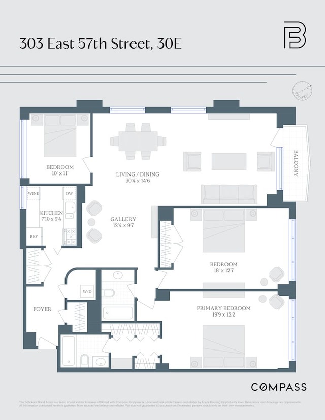 303 E 57th St Unit 30E, New York City, NY 10022 - view of home floor plan