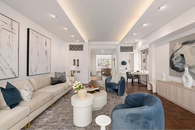 10 E 70th St Unit 12C, New York City, NY 10021 - living room with recessed lighting