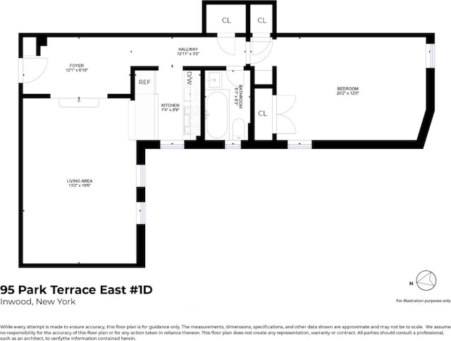 95 Park Ter E Unit 1D, New York City, NY 10034 - view of layout