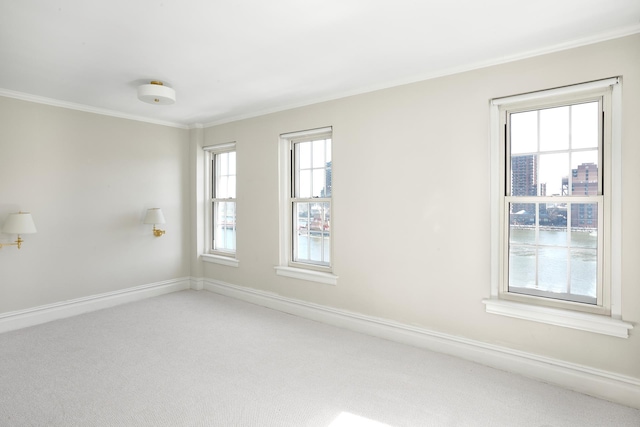 541 E 72nd St Unit 2/3, New York City, NY 10021 - spare room with crown molding, healthy amount of natural light, carpet flooring, and baseboards