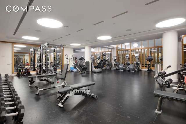 150 Charles St Unit 14B, New York City, NY 10014 - view of exercise room