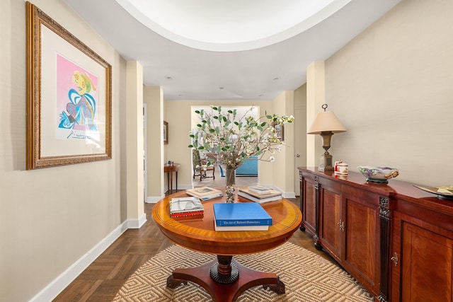 875 5th Ave Unit 12Ef, New York City, NY 10065 - hall featuring baseboards and a desk