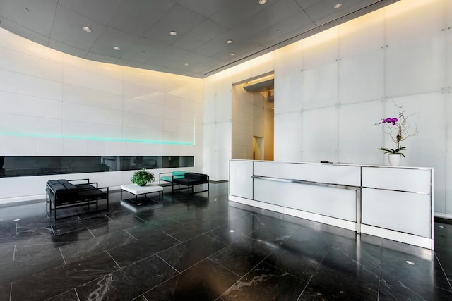 view of reception area