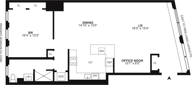 242 Lafayette St Unit 2N, New York City, NY 10012 - property floor plan