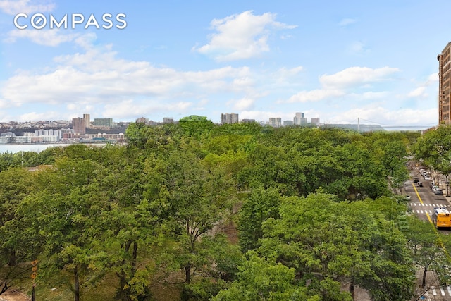 exterior space with a city view