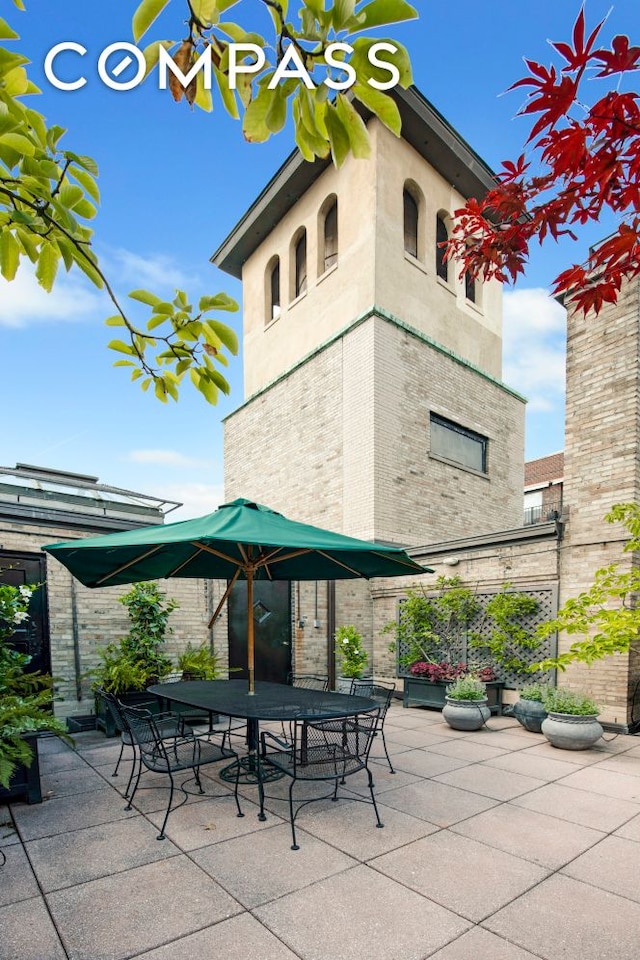 view of patio / terrace featuring outdoor dining area