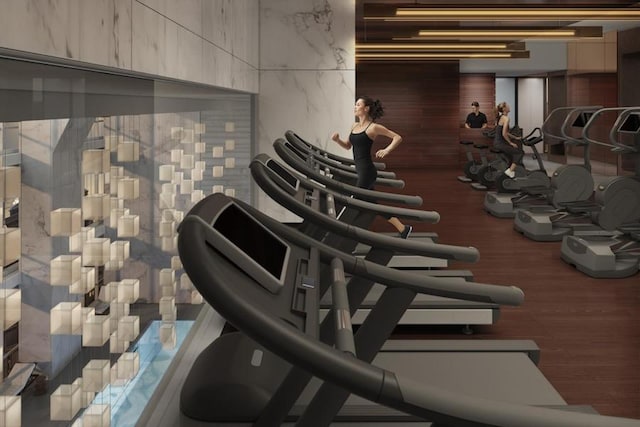 view of gym