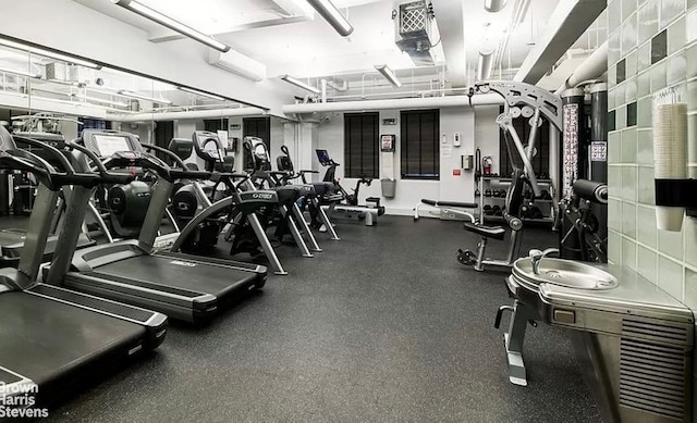 view of exercise room