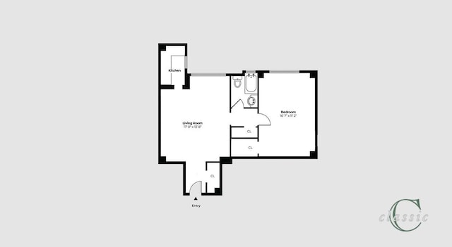 162 W 56th St Unit 1101, New York City, NY 10019 - floor plan / room layout